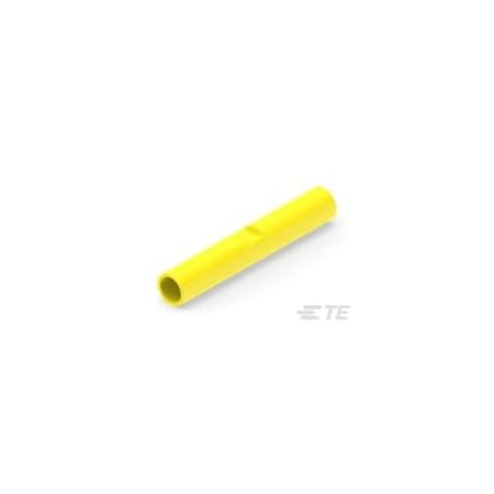 Te Connectivity Butt Splice Wire Connector, 0.326 mmÂ² Max, Yellow, Nylon Insulation, 600 V 1-1377174-9